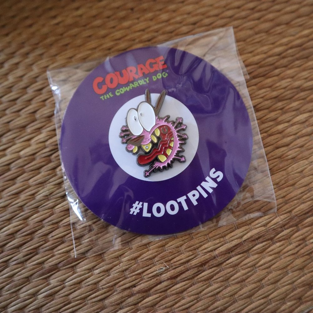 Courage the Cowardly Dog Enamel Pin